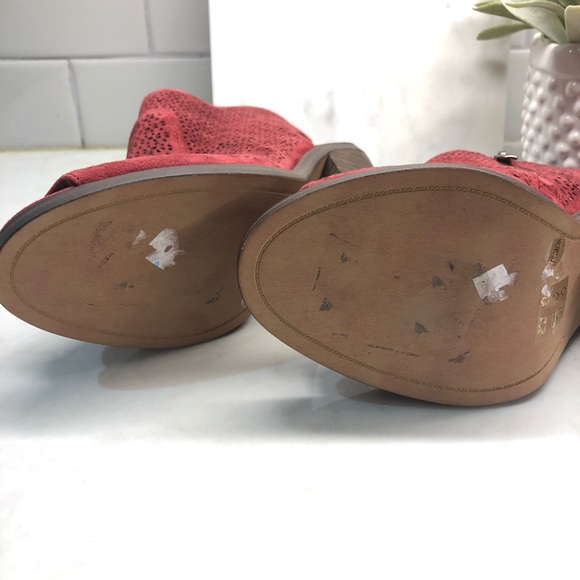 Vince Camuto Perforated Peep-toe Boot - Picture 6 of 8